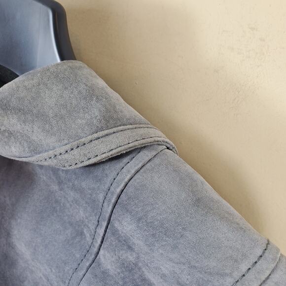 Isaac Mizrahi Live! Suede Moto Jacket Size 6 - Picture 8 of 12